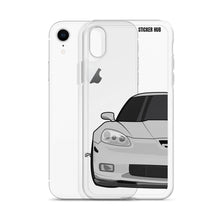 Load image into Gallery viewer, Silver C6 Corvette Z06 - iPhone Case