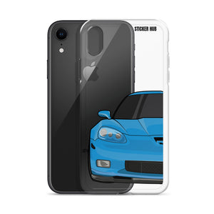 Jet Stream Blue C6 Corvette Z06 - iPhone Case