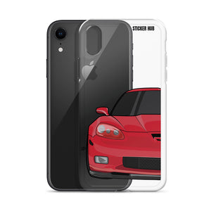 Victory Red C6 Corvette Z06 - iPhone Case