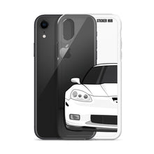 Load image into Gallery viewer, White C6 Corvette Z06 - iPhone Case