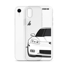 Load image into Gallery viewer, White C6 Corvette Z06 - iPhone Case