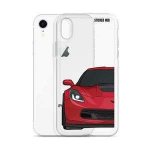 Torch Red C7 Corvette Z06 - iPhone Case