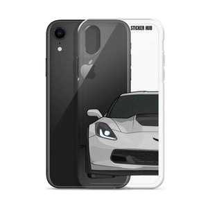 Silver C7 Corvette Z06 - iPhone Case