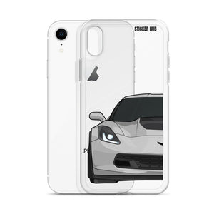 Silver C7 Corvette Z06 - iPhone Case