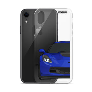 Admiral Blue C7 Corvette Z06 - iPhone Case