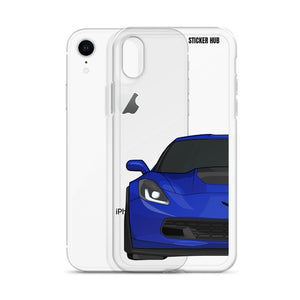 Admiral Blue C7 Corvette Z06 - iPhone Case