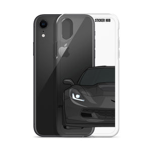 Black C7 Corvette Z06 - iPhone Case