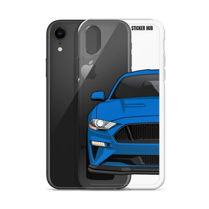 Blue 18-21 Mustang 5.0 - iPhone Case