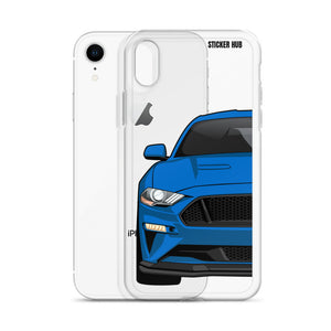 Blue 18-21 Mustang 5.0 - iPhone Case