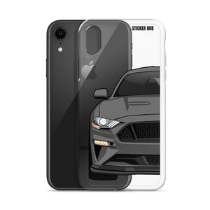 Gray 18-21 Mustang 5.0 - iPhone Case