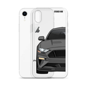 Gray 18-21 Mustang 5.0 - iPhone Case