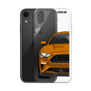 Orange 18-21 Mustang 5.0 - iPhone Case