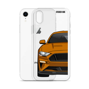 Orange 18-21 Mustang 5.0 - iPhone Case