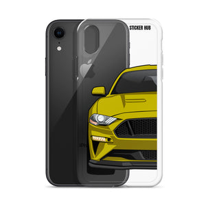 Yellow 18-21 Mustang 5.0 - iPhone Case