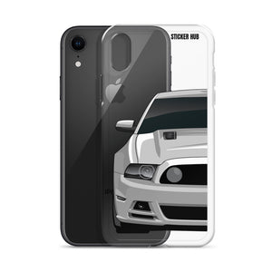 Silver 13-14 Mustang 5.0 - iPhone Case