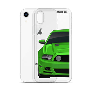 Green 13-14 Mustang 5.0 - iPhone Case