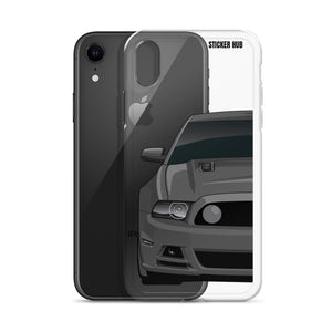 Gray 13-14 Mustang 5.0 - iPhone Case