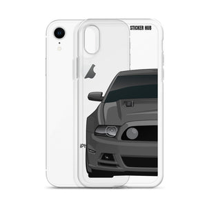 Gray 13-14 Mustang 5.0 - iPhone Case