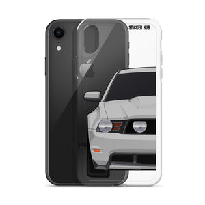 Silver 11-12 Mustang 5.0 - iPhone Case