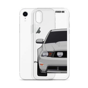 Silver 11-12 Mustang 5.0 - iPhone Case