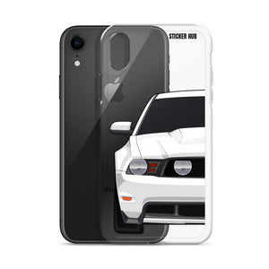 White 11-12 Mustang 5.0 - iPhone Case