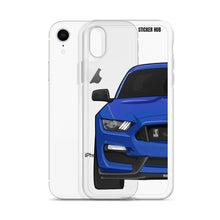 Load image into Gallery viewer, Lightning Blue Mustang GT350 - iPhone Case