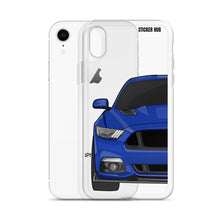 Load image into Gallery viewer, Deep Impact Blue 15-17 Mustang 5.0 - iPhone Case