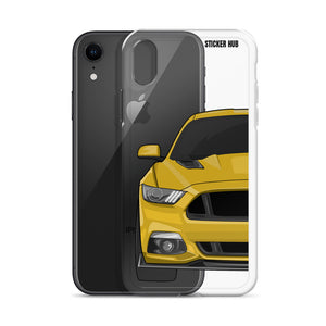 Yellow 15-17 Mustang 5.0 - iPhone Case