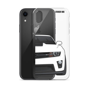 White 5th Gen Camaro ZL1 - iPhone Case