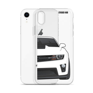 White 5th Gen Camaro ZL1 - iPhone Case