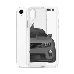 Ashen Grey 5th Gen Camaro ZL1 - iPhone Case