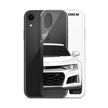 Load image into Gallery viewer, White 6th Gen Camaro ZL1 - iPhone Case