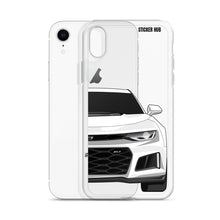 Load image into Gallery viewer, White 6th Gen Camaro ZL1 - iPhone Case