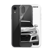 Load image into Gallery viewer, Silver 6th Gen Camaro ZL1 - iPhone Case