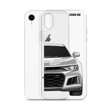 Load image into Gallery viewer, Silver 6th Gen Camaro ZL1 - iPhone Case