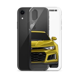 Yellow 6th Gen Camaro ZL1 - iPhone Case