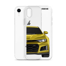 Load image into Gallery viewer, Yellow 6th Gen Camaro ZL1 - iPhone Case