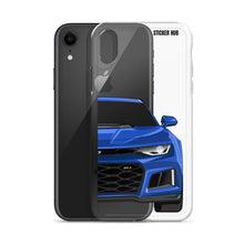 Load image into Gallery viewer, Hyper Blue 6th Gen Camaro ZL1 - iPhone Case