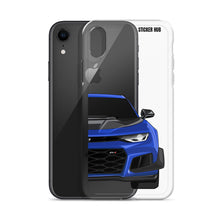 Load image into Gallery viewer, Hyper Blue 6th Gen Camaro ZL1 1LE - iPhone Case