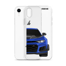 Load image into Gallery viewer, Hyper Blue 6th Gen Camaro ZL1 1LE - iPhone Case