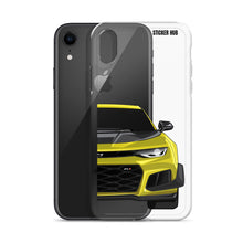 Load image into Gallery viewer, Yellow 6th Gen Camaro ZL1 1LE - iPhone Case