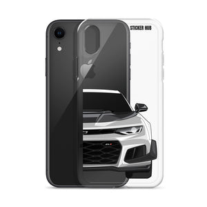 Silver 6th Gen Camaro ZL1 1LE - iPhone Case