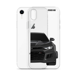 Black 6th Gen Camaro ZL1 1LE - iPhone Case