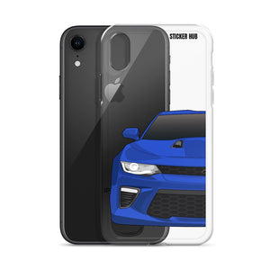 Hyper Blue 6th Gen Camaro SS - iPhone Case