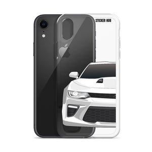 White 6th Gen Camaro SS - iPhone Case