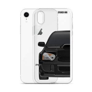 Black 03-05 Subaru WRX STI - iPhone Case