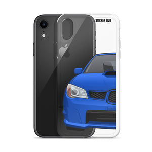 WR Blue 06-07 Subaru WRX STI - iPhone Case