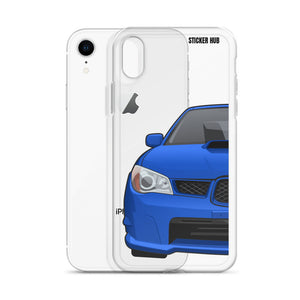 WR Blue 06-07 Subaru WRX STI - iPhone Case