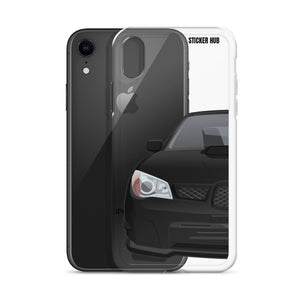 Black 06-07 Subaru WRX STI - iPhone Case