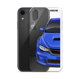 WR Blue 09-14 Subaru WRX STI - iPhone Case